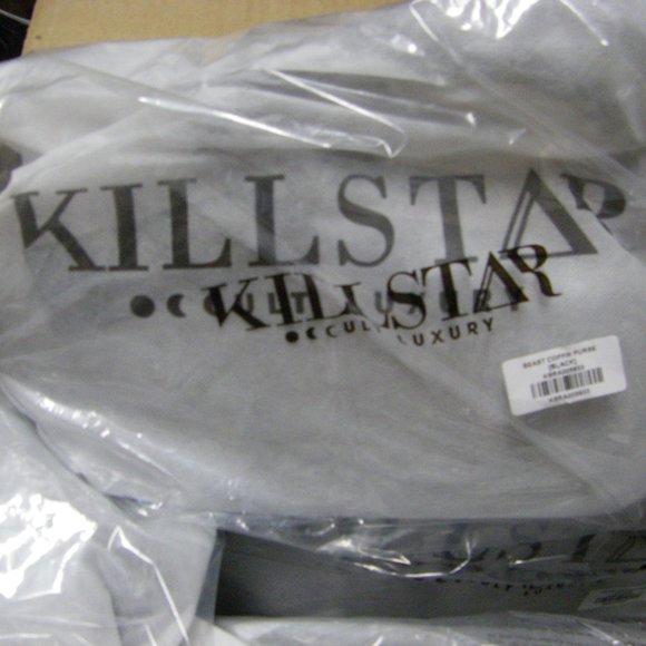 Killstar BEAST Coffin Crossbody Bag Black Baphomet Embossed Goth New Sealed - Picture 10 of 13